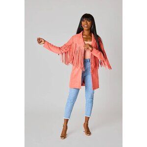 Dutton Coral Fringe Jacket